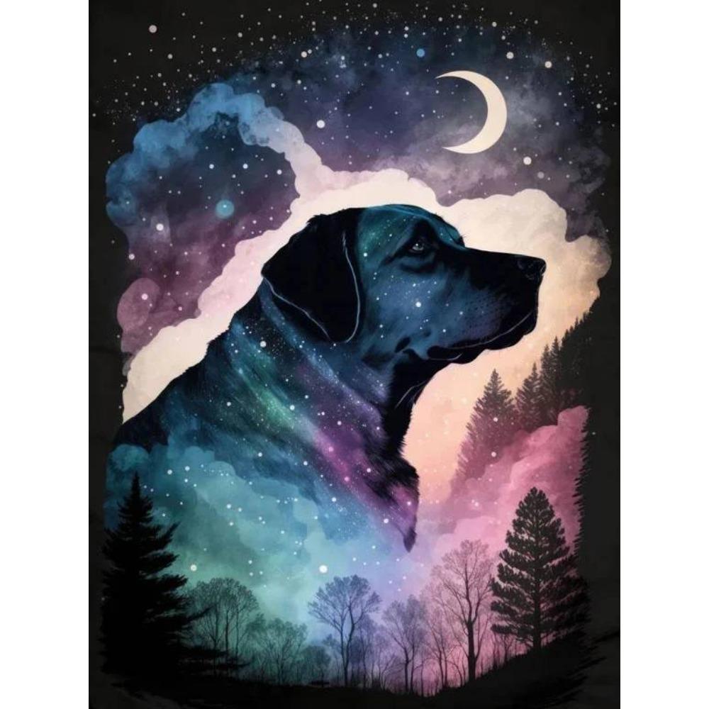 DIY Full Round Diamond Painting Cross Stitch 3D Animal Art Style Home Scene Decorative Diamond Painting 5d Diamond Art Painting