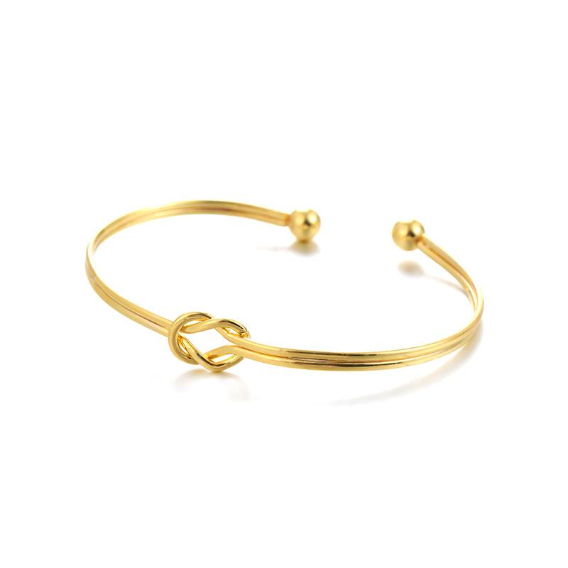 Fashion Knotted Open Bracelet for Women, Adjustable Simple Style, Temperament, Advanced Sense Bracelet for Women, Advanced Sense Batch