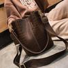 Crocodile Crossbody Bag For Women Bucket Shoulder Bag Large Capacity Brand Designer Women Handbag PU Leather Female Bolsos Mujer