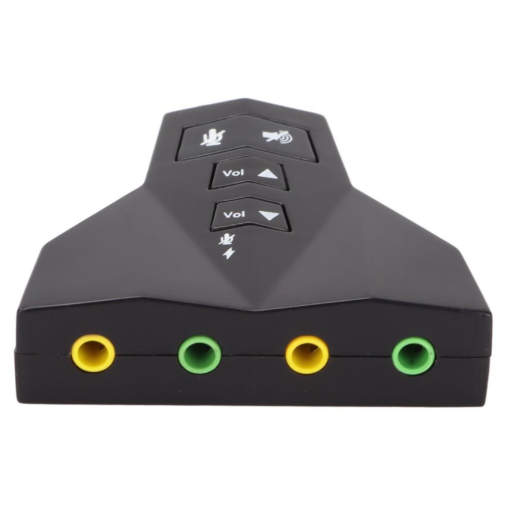 Dual Audio Interface USB Sound Card Independent Sound Card External Sound Adapter  For Headphone