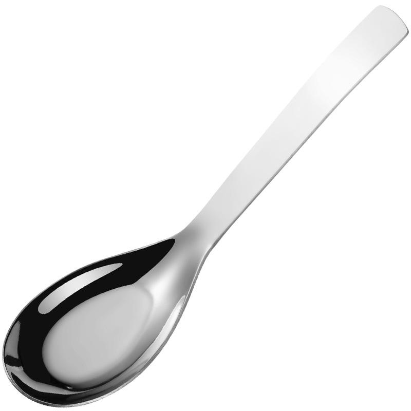 Jieyang Stainless Steel Tableware: Thickened Soup, Rice, and Watermelon Spoons