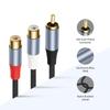 1Pin To 2RCA Cable Gold Plated 1Pin Male To 2RCA Female Stereo Sound Cable for Home Theater HDTV Gaming Consoles