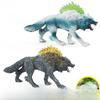 Children Mythical Animal Toy Model Plastic Realistic Snow Wolf Figurine For Kids Educational Play