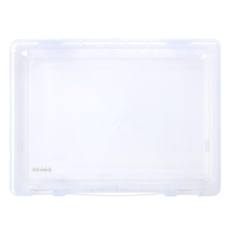 Deli A4 Transparent Portable File Box 5702