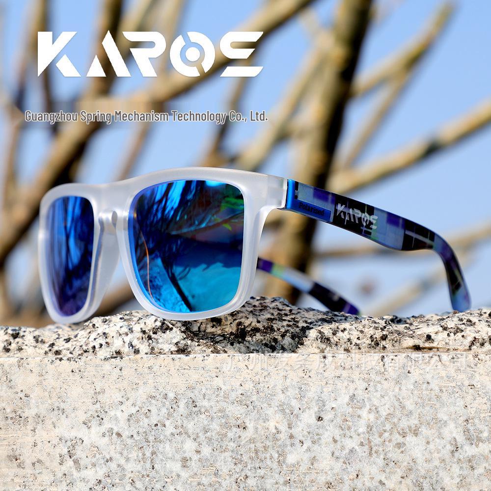 Óculos de Sol Esportivos Polarizados KAROS - Proteção Solar para Pesca, Ciclismo, Corrida, Atividades ao Ar Livre e Montanhismo
