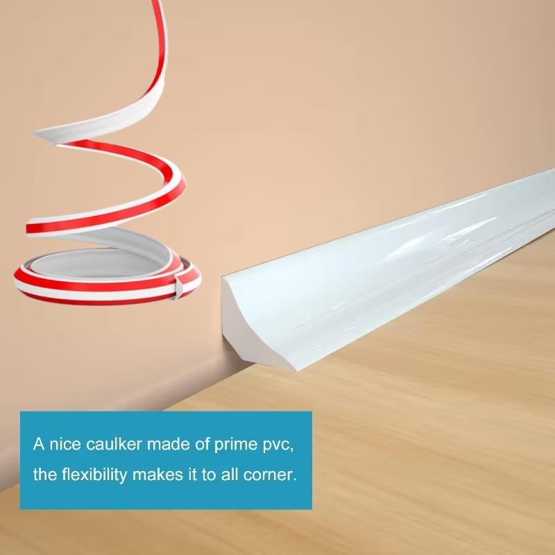 1pc 3/5/6m PVC Edging Strip Self Adhesive Board Home Wall Corner Decoration Caulk Strip