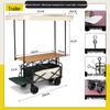 Electric Outdoor Camping Cart with Tank Wheels