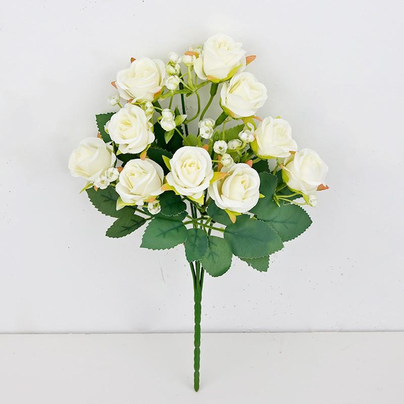 Artificial Silk Rose Bouquet Wedding Decor Outdoor Event Photography Prop Home Styling