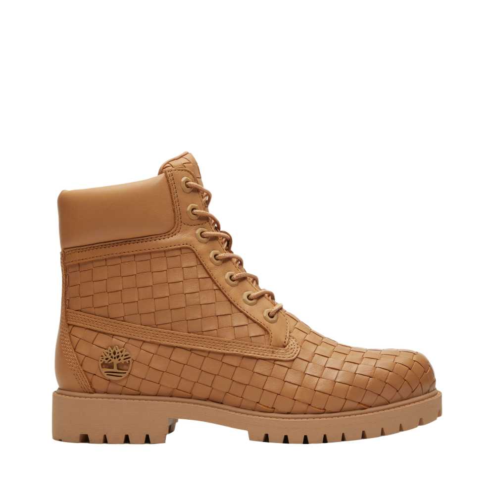 Timberland 6 Inch Premium Boot Woven Medium Beige Full Grain Men Boots Brown TB0A6FD6EN21