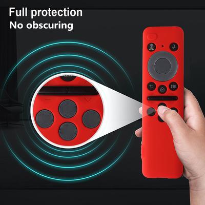 Protective Sleeve BN59-01432A 01432B Remote Control Covers Silicone with Lanyard Anti-Slip for Samsung 8K Neo QLED HDR Smart TV