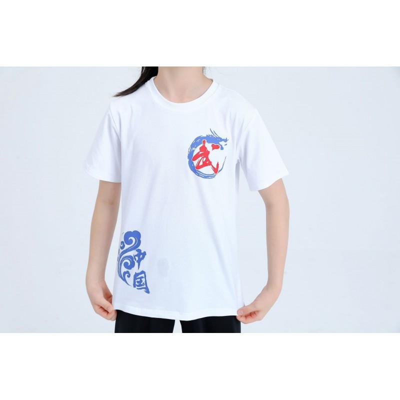 Kids Breathable Cotton Cycling Jersey Set Martial Arts Training Performance Uniform