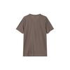 Adidas Logo Print Casual Outdoor Sports Crew Neck T-Shirt Men Tops Brown IV5401