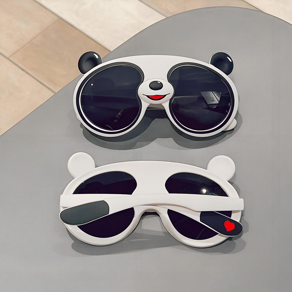 Children's Sunglasses Cartoon Panda Shape Fashion Sunglasses Trend Kid's Glasses Face Decor Gift