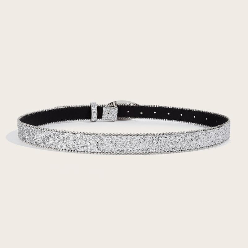 Modern Women Jeans Belt Round Buckle Punk Belt Impressive Style for Beach