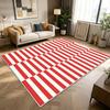 Modern Black White Striped Geometric Carpet Large Living Room Table Rug Soft Fluffy Non-slip Washable Bedroom Lounge Floor Mat