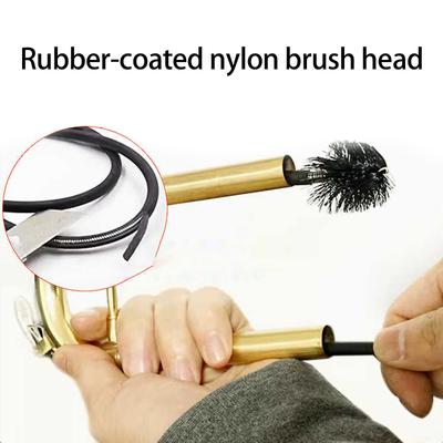 Trumpet Cleaning Care Tool Mouthpiece Brush Valves Brush Flexible Snake Brush Musical Instrument Care Accessories