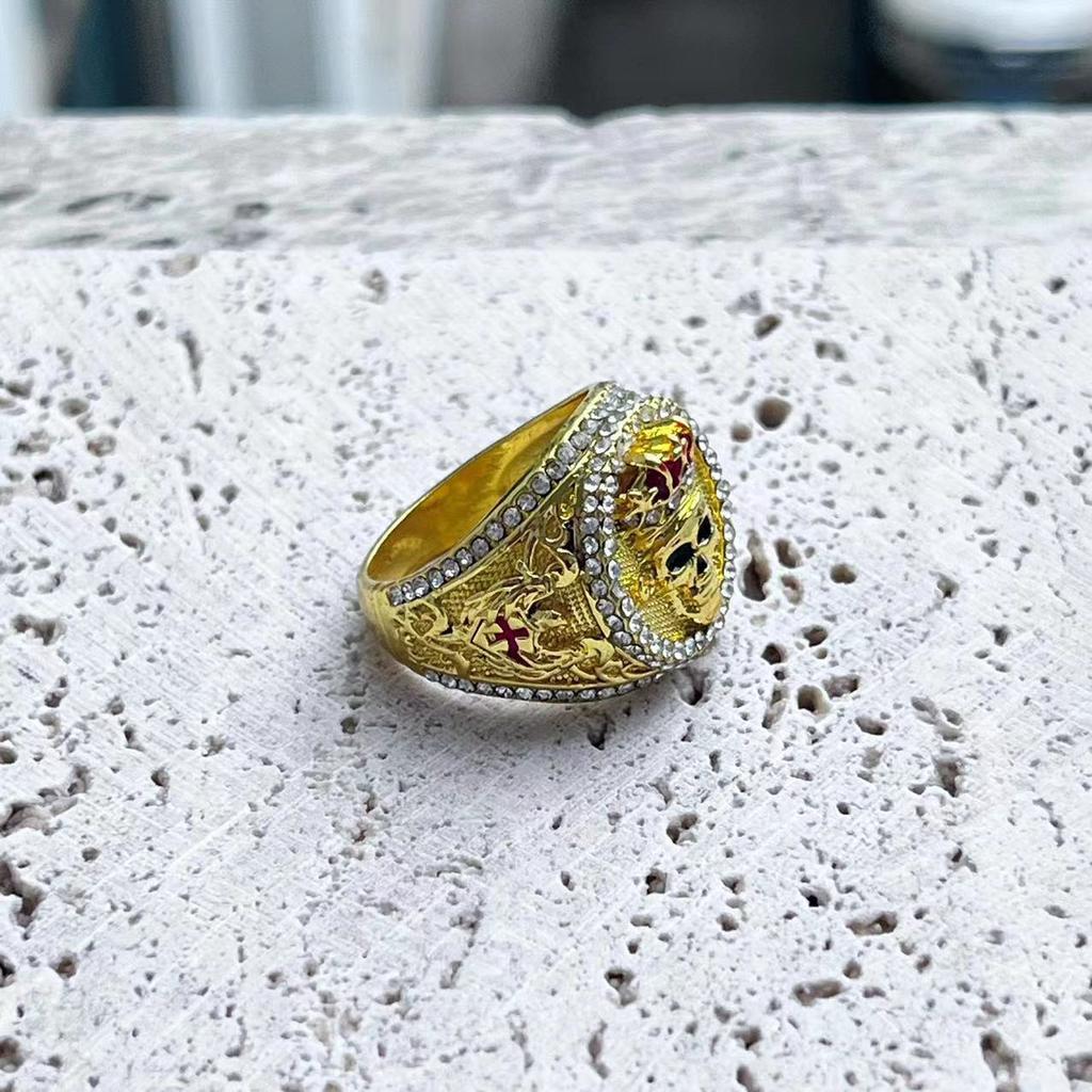 Alloy Jewelry-Style Skull High-End Men'S Ring