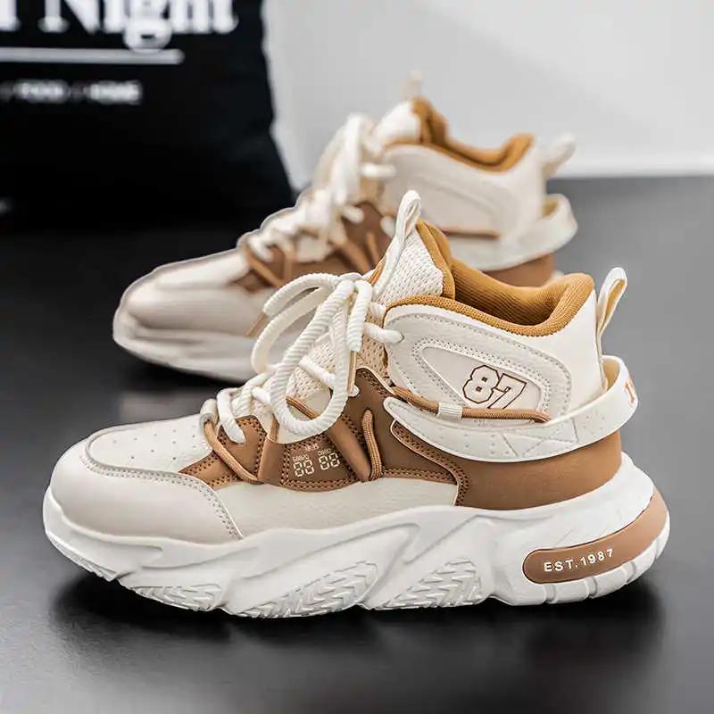 Fashion Rubber Sole Big Sole Green Boot Casual Autumn Men's Sneakers Skate Shoes Mens Sports Pas Cher Life Top Sale Athlete