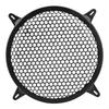 KIMISS Car Audio Speaker Cover - Plastic Mesh Cover Subwoofer Speaker Modification Protect Guard Decorative Circle Cover (Black) (10in)