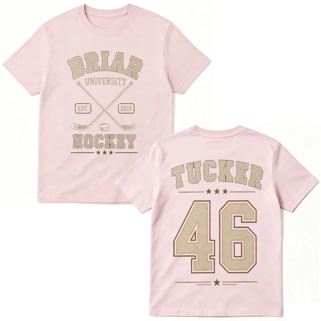 2026 Sommer Mode Trendiges T-Shirt Herren Damen Vintage Oberteil Tucker 46 Off Campus TV-Serien T-Shirts Briar University Hockey T-Shirt