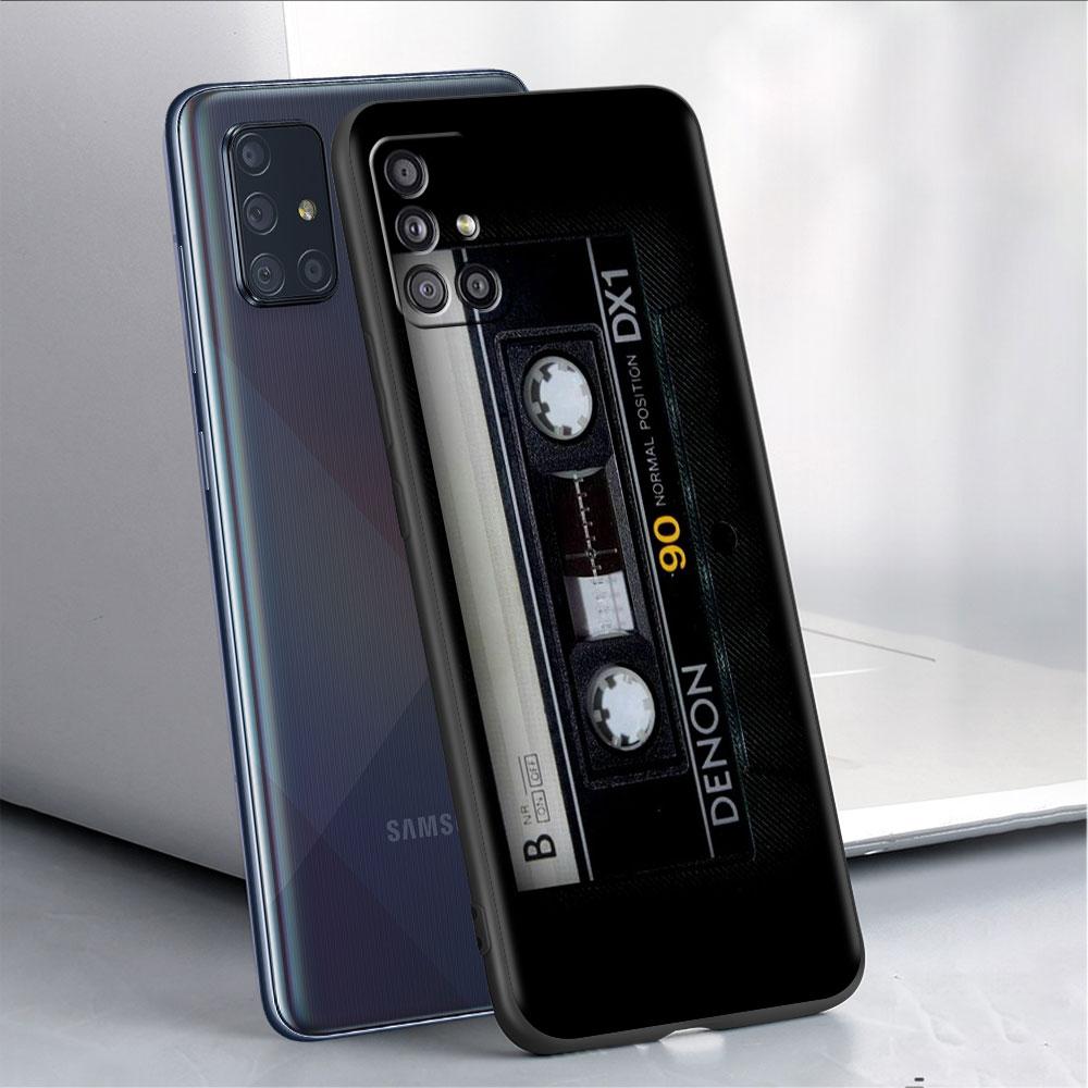 Hülle für Samsung Galaxy A52 A12 A51 A32 A21s A71 A53 A13 A32 A72 A31 A33 A22 A03 Handyhülle Vintage Kassettenband Retro-Stil