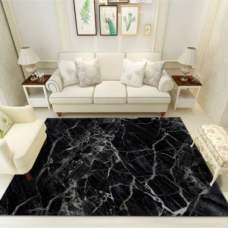 Luxury Marble Style Rugs for Living Room Home Bedroom Decor Large Size Carpet Coffee Table Non-slip Carpet
