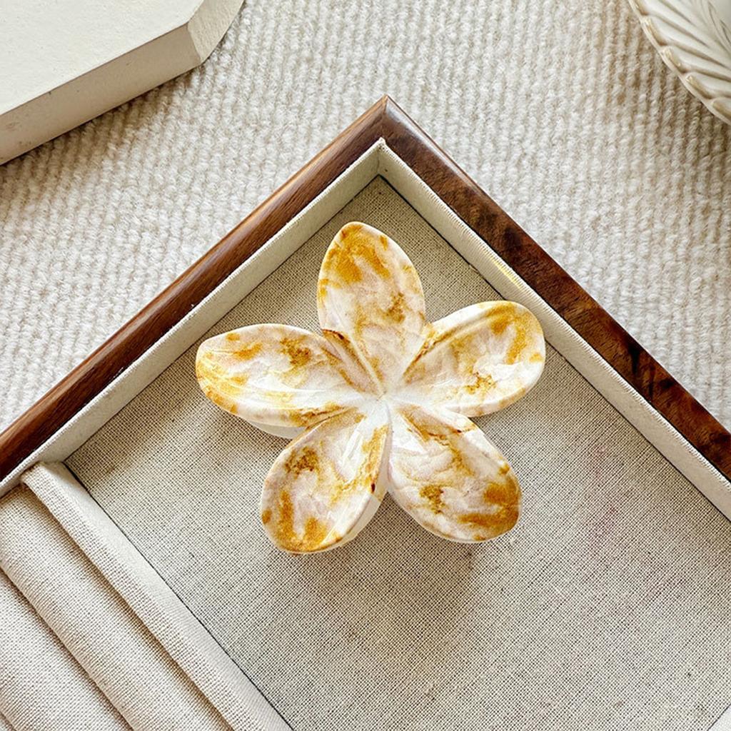 Clipsuri de păr cu flori Hawaii de 8 cm pentru femei, la modă, cu frangipani, tip clește rechin, agrafă de păr cu flori strălucitoare, accesorii de păr pentru fete