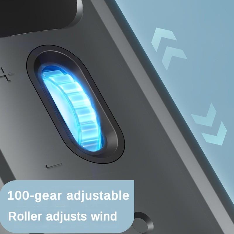 6W Handheld High-speed Fan USB Charging Portable Fan 100 Speed Infinitely Variable Speed Fan