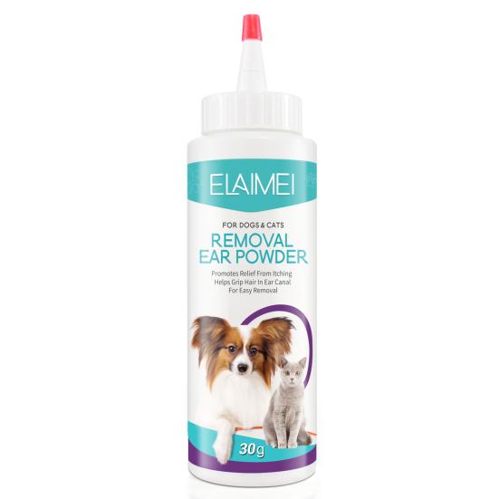 Yousheng 30g Dog Ear Cleaner Powder Painless Remove Odors Alleviate Inflammation Non-irritation Hair Removal Ear Cleaning Treats Infected Ears 30g