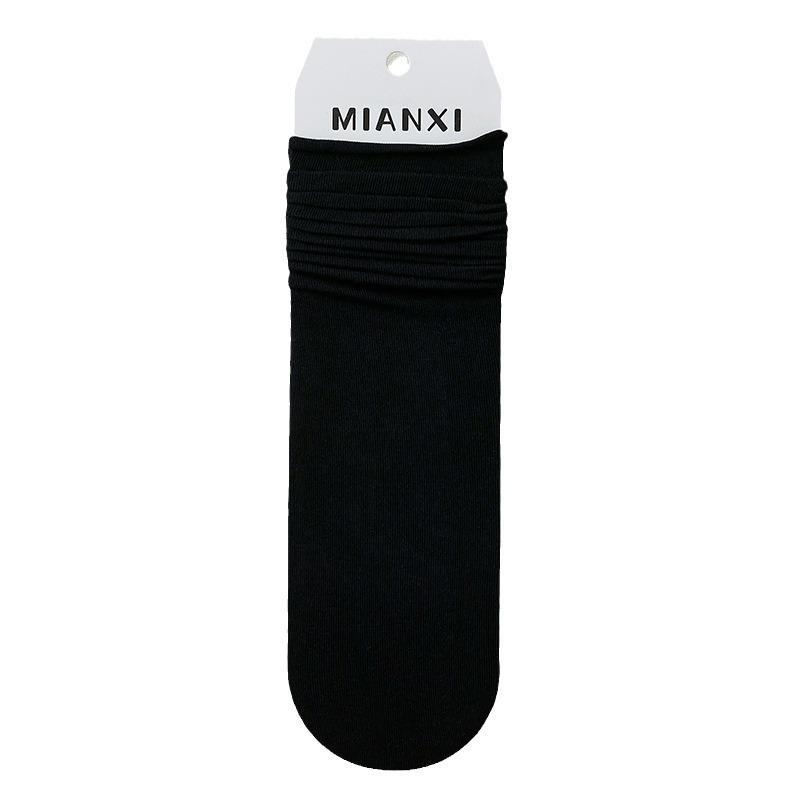 Female Summer Thin Cotton Month Son In The Tube Boneless Pile Socks