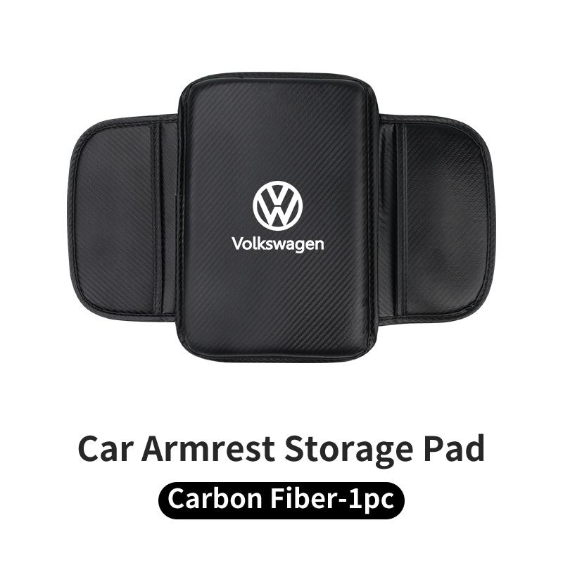 Car Center Console Protector Cover Armrest Box Cushion With Storage Function For VW Scirocco Polo Tiguan Sharan Touran