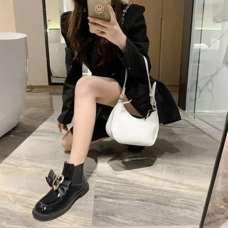Booties Bow Tie Autumn Sock Fashion 2025 Woman Short Shoes Hot Spring Boot Designer Luxury Sale On Offer Ankle Boots for Women cm