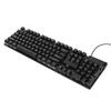 Wired Mechanical Gaming Keyboard 104 Keys Colorful Light Suspended Keycaps Comfortable Touch USB