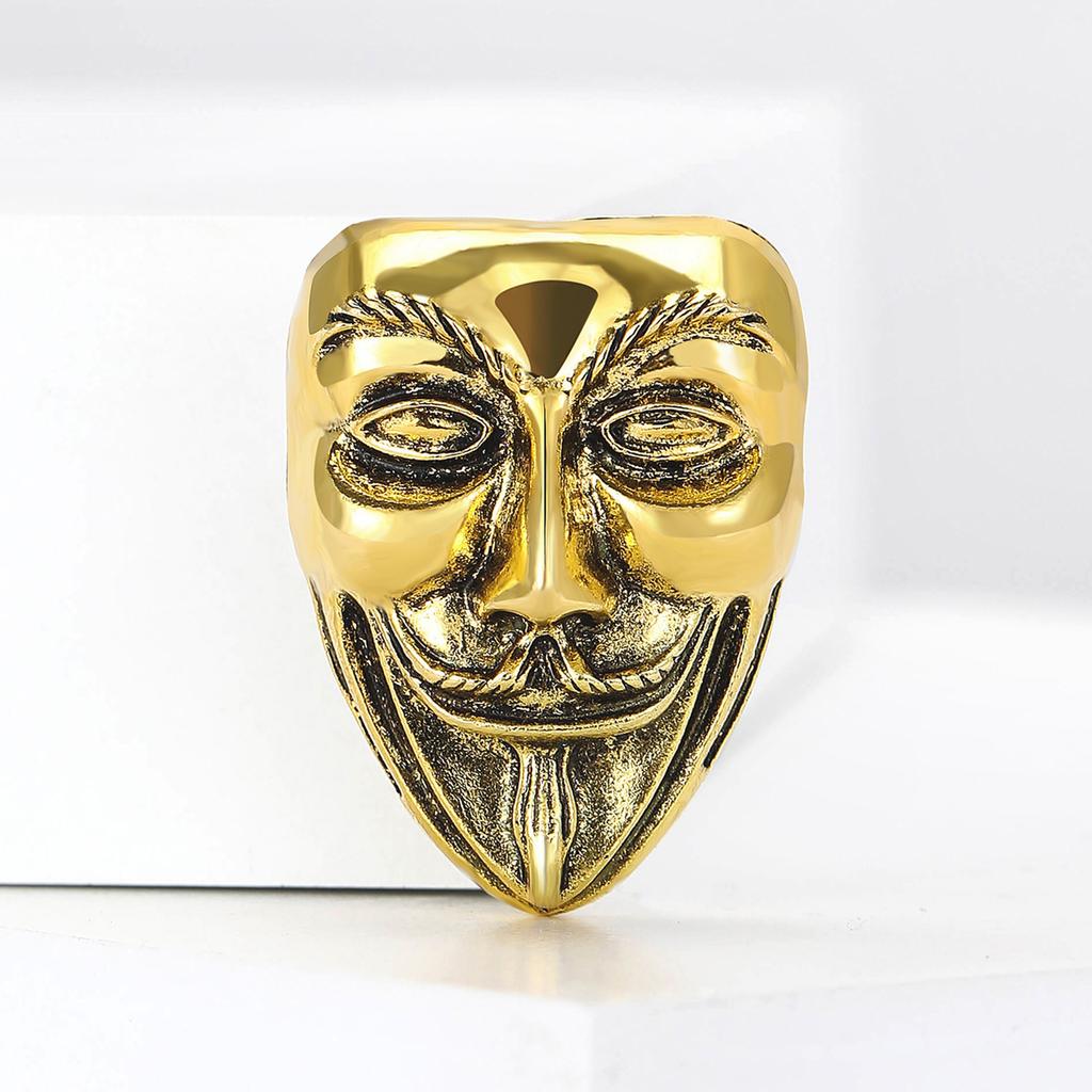 Enkel och mångsidig Kreativ Legering Galvaniserad Cirkusclownmask Brosch Nischad Design Herr- och Damkläder Corsage Smyckesnål