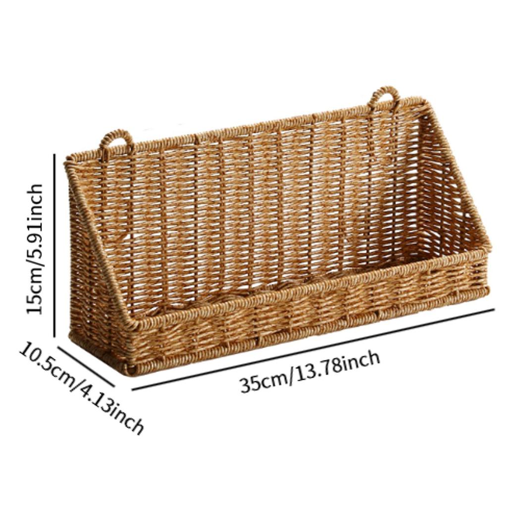Wall Hanging Basket Storage Food Shelves Fruit Basket Weaving Storage Basket
