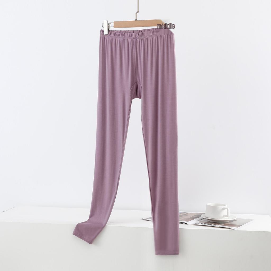 Damen Plus Size Schlankmachende High-Waist Modal Leggings - Dünne Neun-Punkt-Hose für Frühling und Herbst