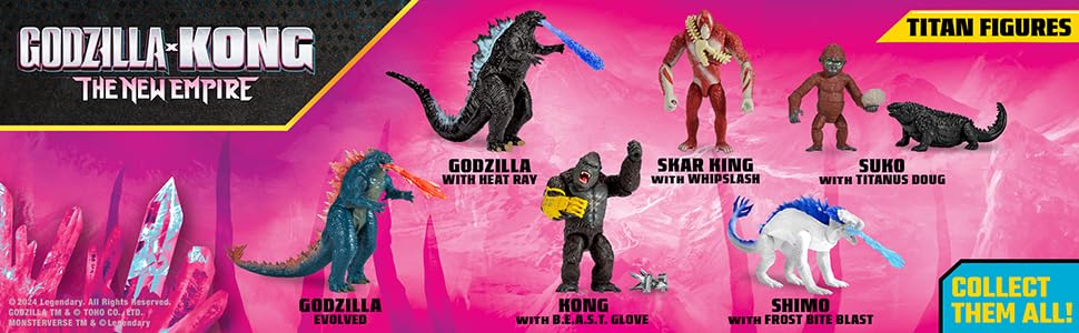 Playmates Toys Godzilla X Kong Godzilla Evolution Heat 35202 6-inch (with Ray),