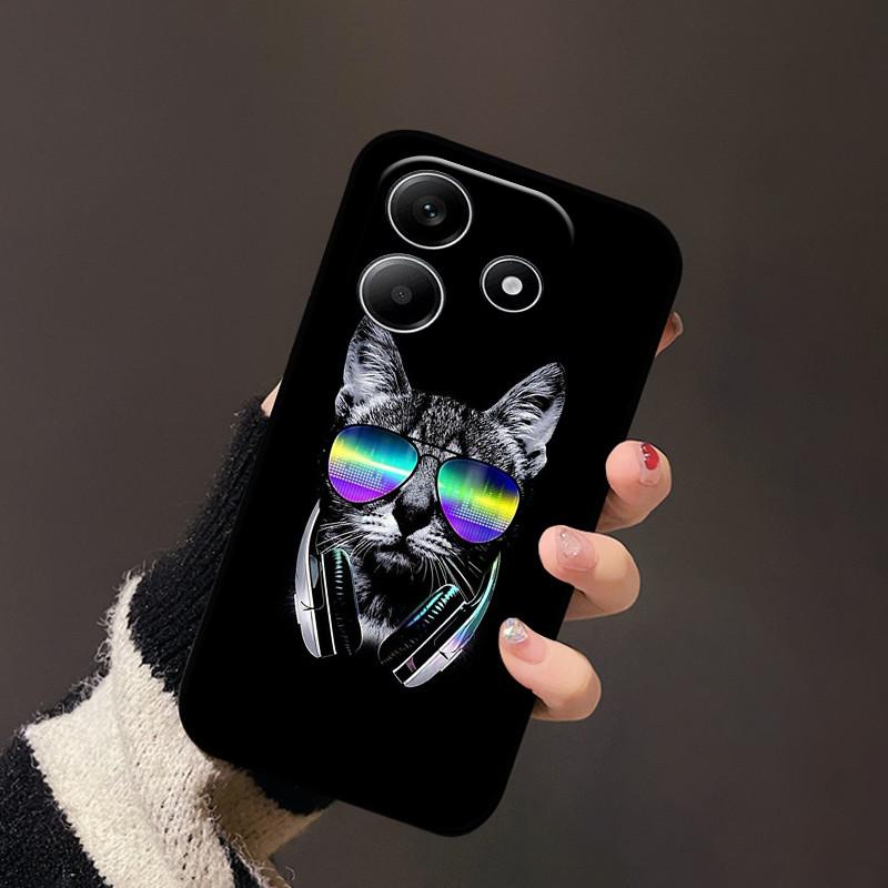 For Redmi Note 14 5G Case Cute Painted Silicone Soft TPU Phone Coque Capa For Redmi Note 14 4G Shockproof Fundas Bumper Cover