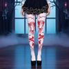 Stretchy Halloween Bloody Cloak Breathable Bloody Nurse Apron Blood Splatter Stockings  Prank Joke
