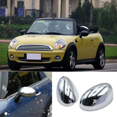 2Pcs Rearview Cap Easy Installation Self-adhesive ABS Car Side Rearview Cover for BMW MINI R50-One/Cooper 2001-2006