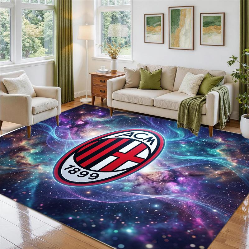 AC Milan Design Crystal Velvet Rug Soft Decorative Mat for Bedroom Entrance