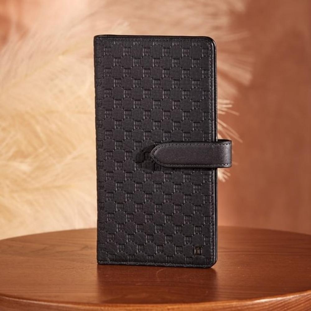 Daks Черный импортный кожаный чехол для телефона Louis с тиснением DD Pattern Dbho5f383bk Single option