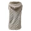 Women's Fashion Winter Plush Hooded Cardigan Mid-length Coat Vest