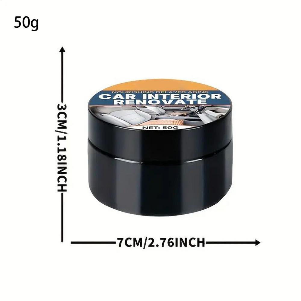 

50g/80g Car Interior Trim Restorer Paste Dashboard & Leather Repair Compound for Door Panel Steering Wheel Armrest Renovation