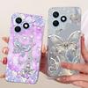 For Honor X8D 4G 2025 Phone Case Soft Transparent Silicone Back Cover Butterfly Dragon Cat Floral Painting Bumper Funda