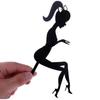Gold Black Acrylic Happy Birthday Cake Topper High Heels Lady Girl Cake Toppers Dessert Birthday Cake Decorations Party Supplies
