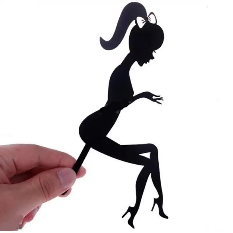 Gold Black Acrylic Happy Birthday Cake Topper High Heels Lady Girl Cake Toppers Dessert Birthday Cake Decorations Party Supplies