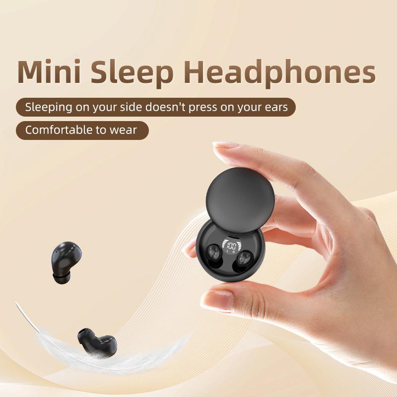 Sk26 Tws Wireless Bluetooth 5.4 Headphones In-Ear Invisible Sleep Earbud With Mic Noise Cancelling Earphones Hifi Music Headset