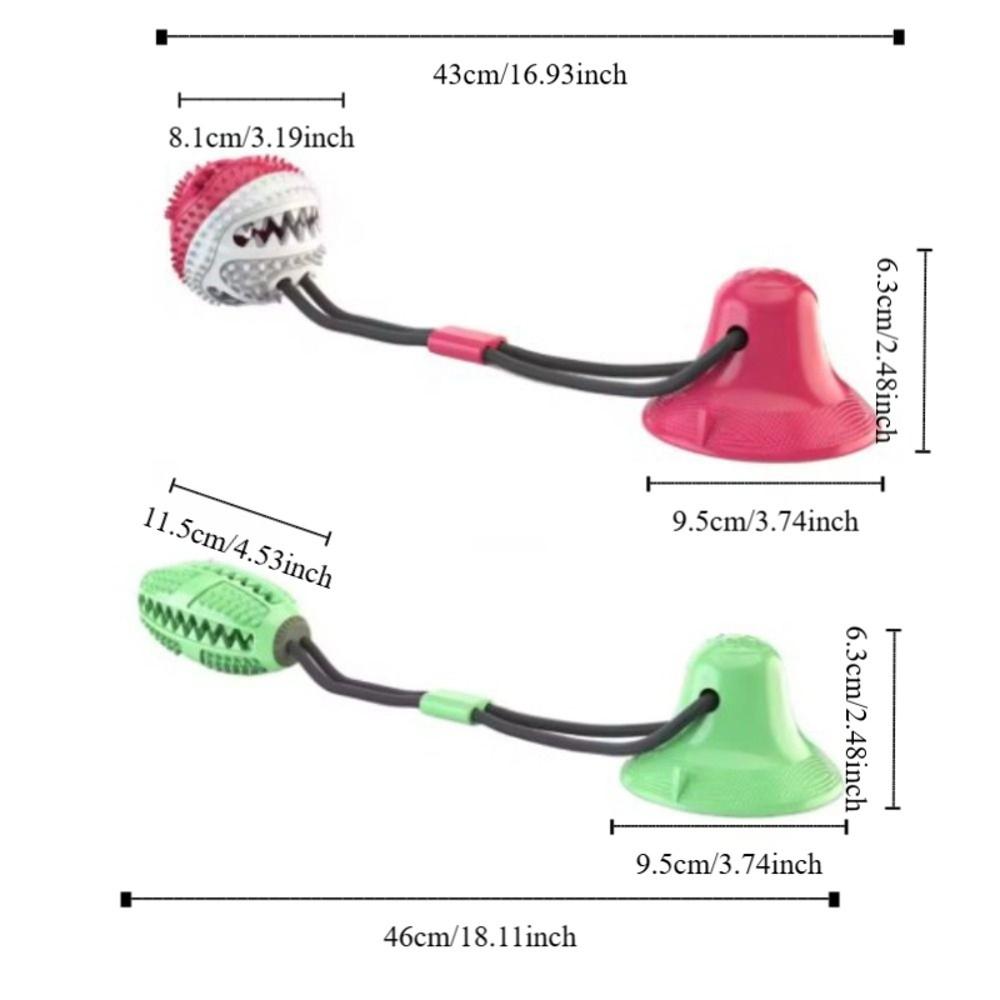 Suction Cup Dog Rope Ball Indestructible Pet Training Toy Dog Chew Toys  For Dogs Puppy