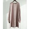 Johnature Women Vintage T-Shirts Puff Sleeve Solid Color Spring Loose Soft Casual Female Long T-Shirt